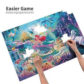 【新品未開封】ディズニー アリエル ジグソーパズル 1000ピース キャンバス スタイル ジグソーパズル 1000ピース 「恋に憧れて